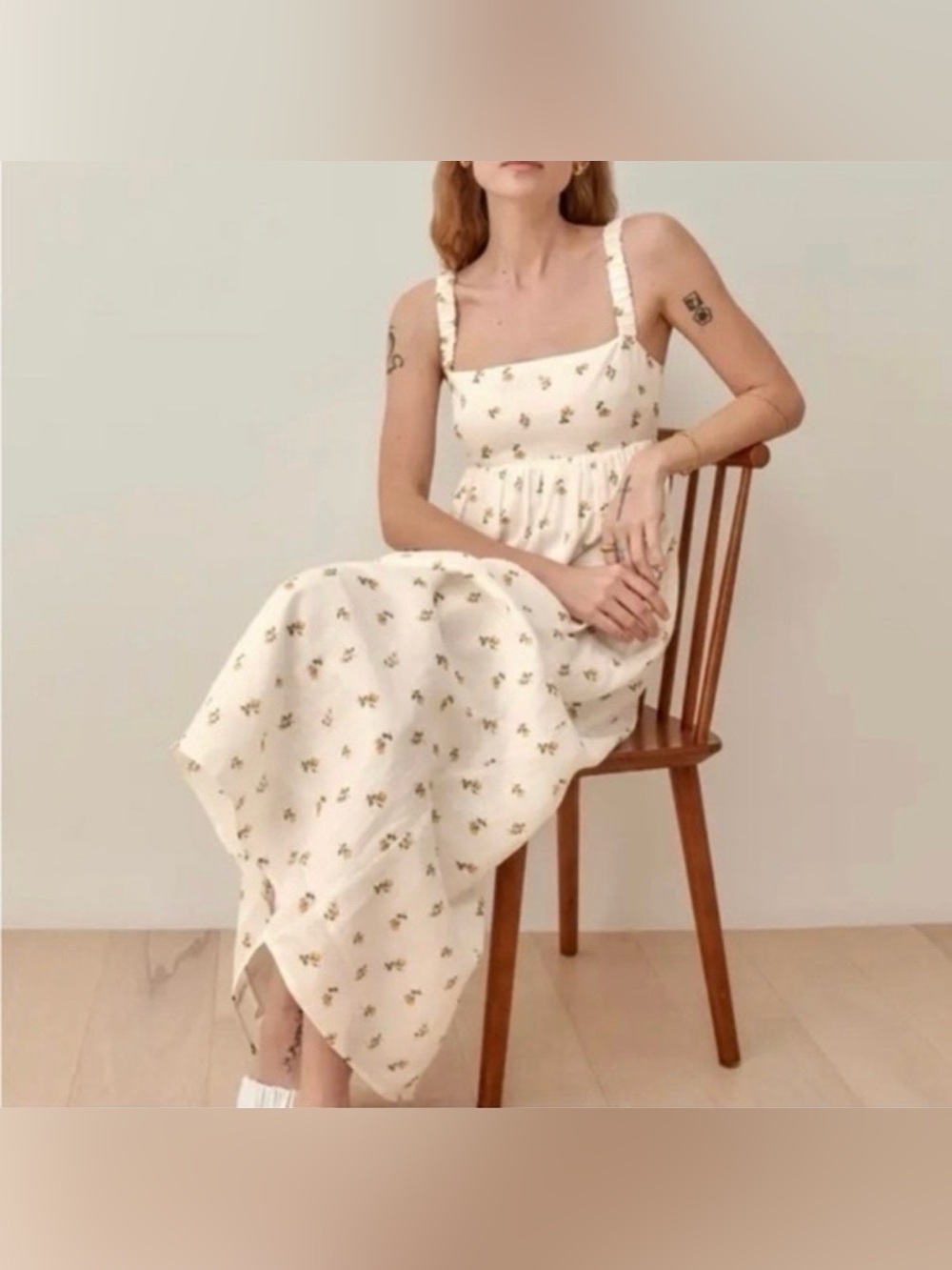 Reformation Tana Linen Floral Maxi Dress - Size S - Picture 2 of 8